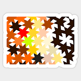 abstract star pattern Sticker